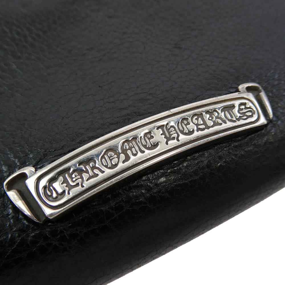 CHROME HEARTS クロムハーツ（原本無） REC F ZIP BS BSフレア ロングウォレット ブラック系【中古】