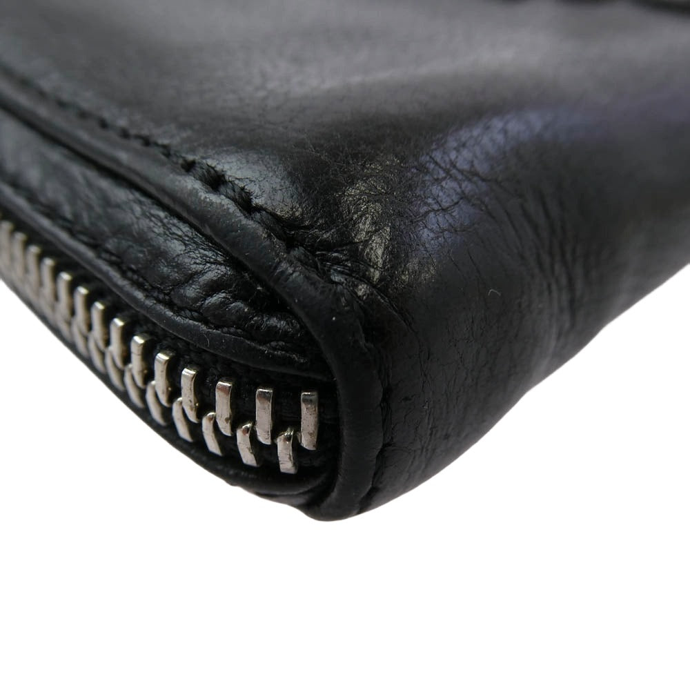 CHROME HEARTS クロムハーツ（原本無） REC F ZIP BS BSフレア ロングウォレット ブラック系【中古】