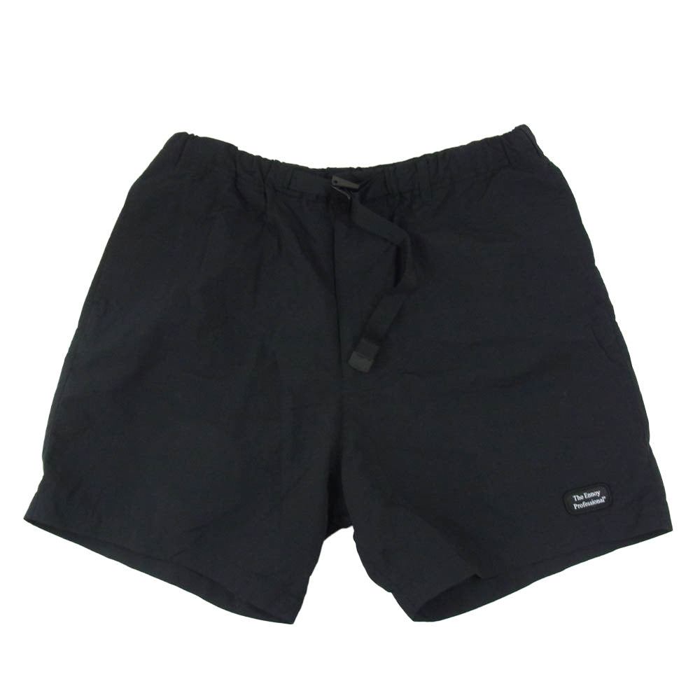 The Ennoy Professional ザ エンノイ プロフェッショナル 23SS SS23BRENPT03LP NYLON EASY SHORTS ナイロン イージー ショーツ ショート ハーフパンツ ブラック系 M【中古】