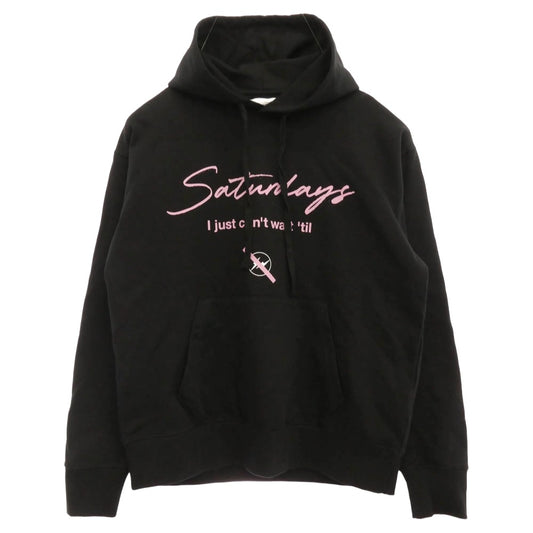 FRAGMENT DESIGN フラグメントデザイン BBM-55310-B ｘ Saturdays NYC サタデーズニューヨークシティ プルオーバー パーカー ブラック系 M【美品】【中古】