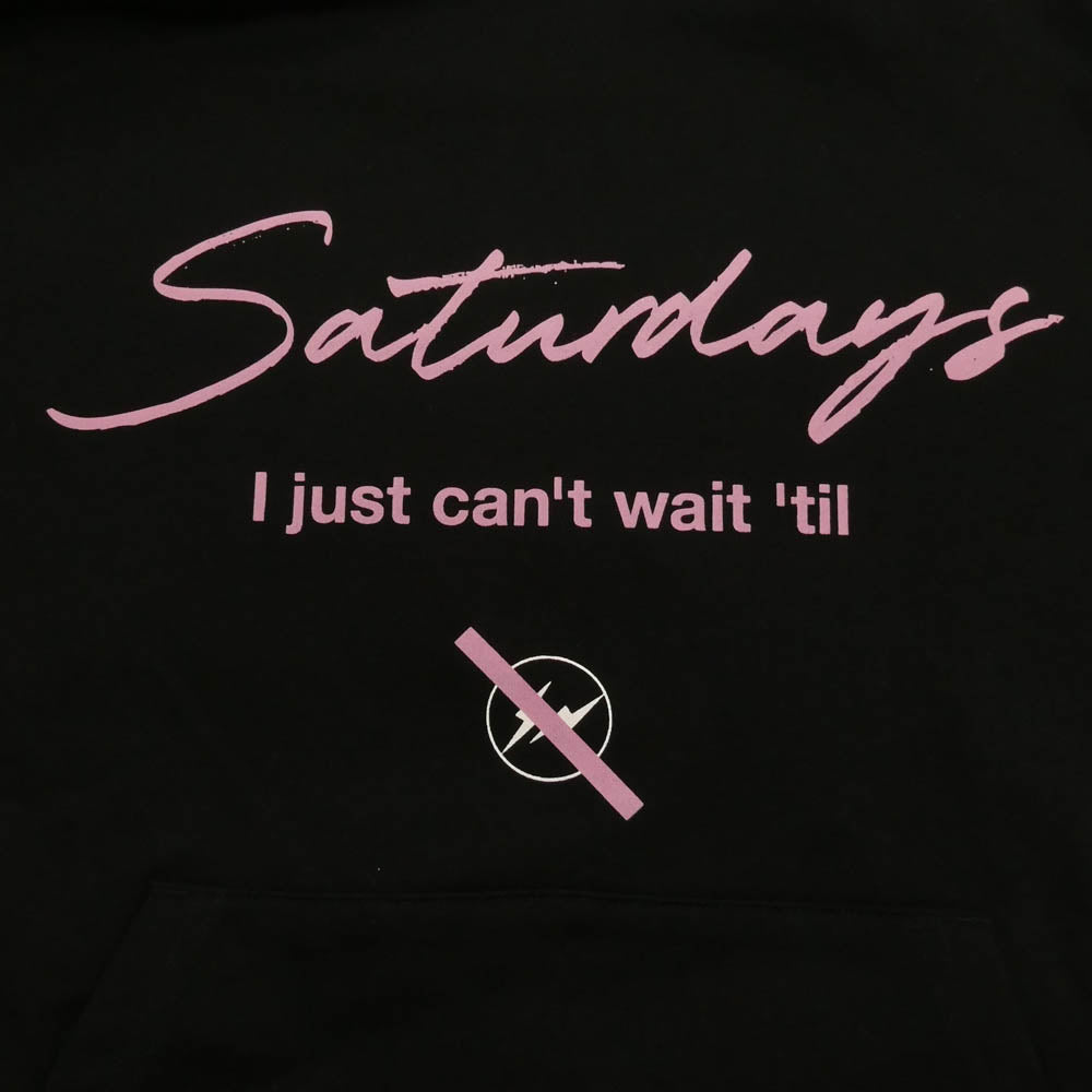 FRAGMENT DESIGN フラグメントデザイン BBM-55310-B ｘ Saturdays NYC サタデーズニューヨークシティ プルオーバー パーカー ブラック系 M【美品】【中古】
