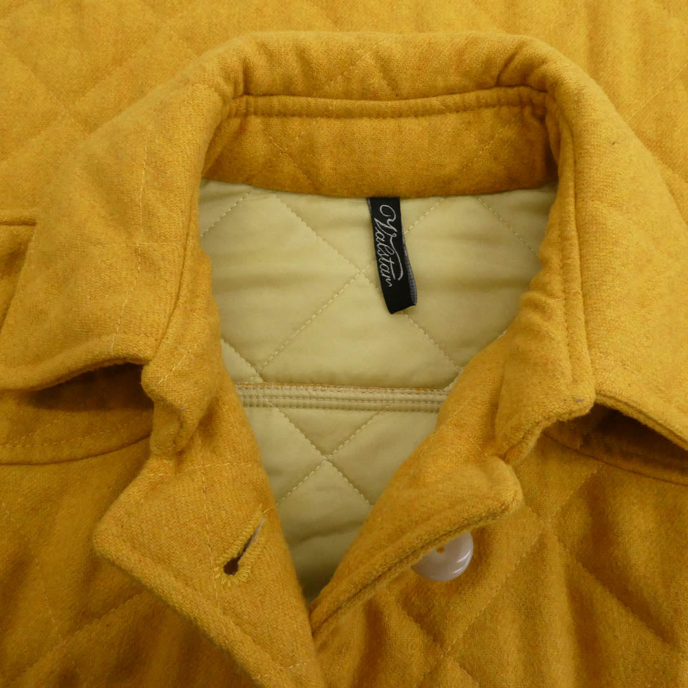 ヴァルスター イタリア製 ウール キルティング ジャケット イエロー系 38【中古】