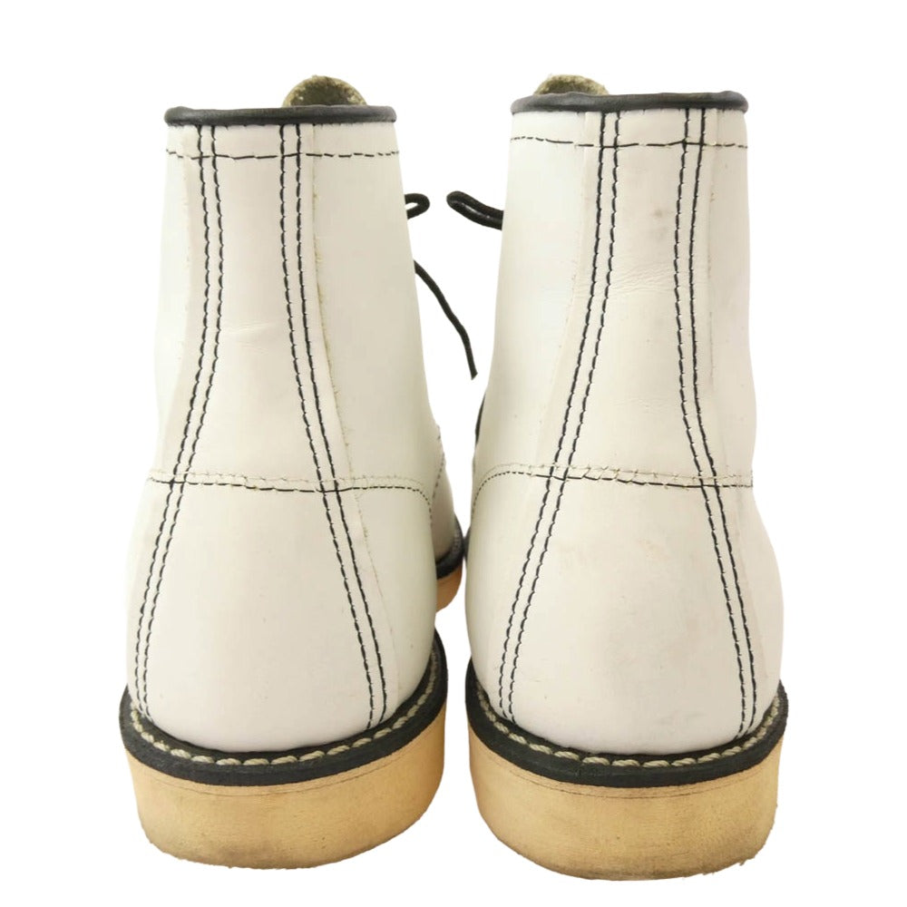 RED WING レッドウィング 8871 6inch Classic Moc 6インチ モックトゥブーツ ホワイト レザー ホワイト系 24.5cm【中古】