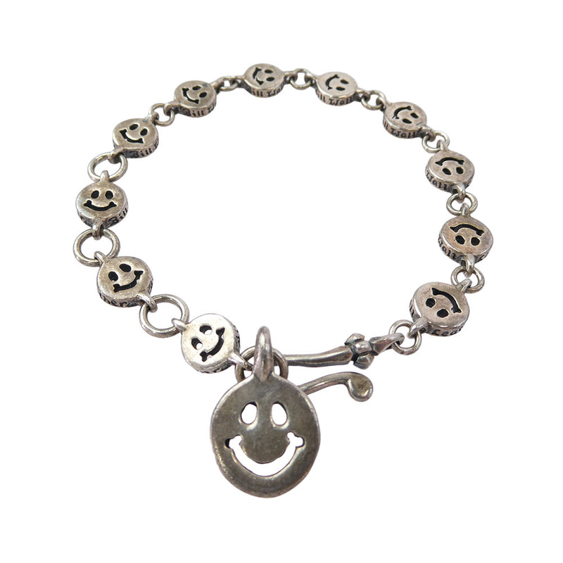 BILL WALL LEATHER ビルウォールレザー All Happy Face Bracelet ハッピーフェイス ブレスレット シルバー系【中古】