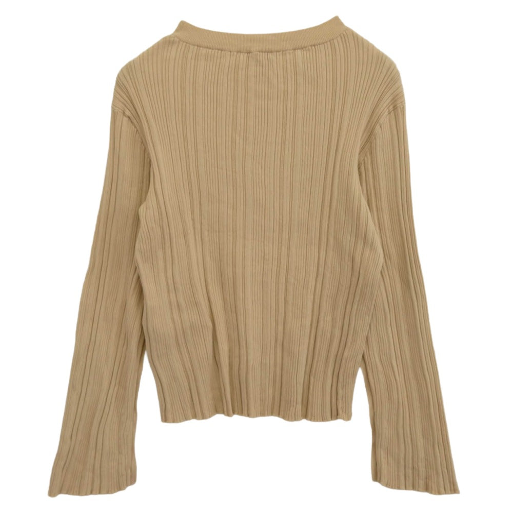 HYKE ハイク 221-11262 リブ 長袖 カットソー オフホワイト系 2【中古】