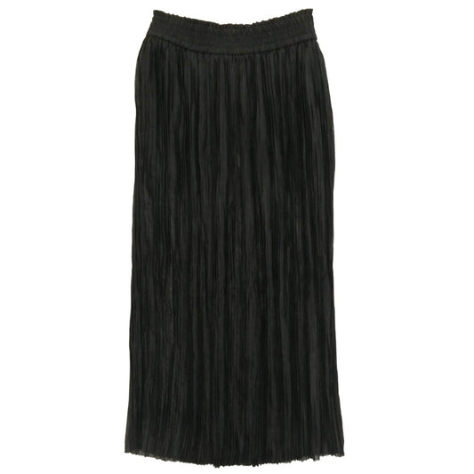 HYKE ハイク 221-14124 プリーツ ロングスカート ペチコート付き ブラック系 2【中古】