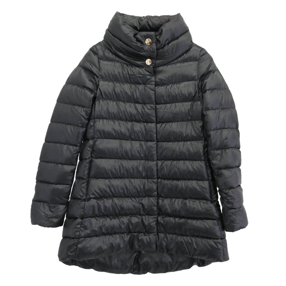 Herno ヘルノ PI0505DIC-12017-9300 AMELIA アメリア ICONICO イコニコ ダウン コート ブラック系 38【中古】