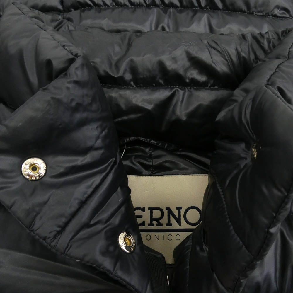 Herno ヘルノ PI0505DIC-12017-9300 AMELIA アメリア ICONICO イコニコ ダウン コート ブラック系 38【中古】