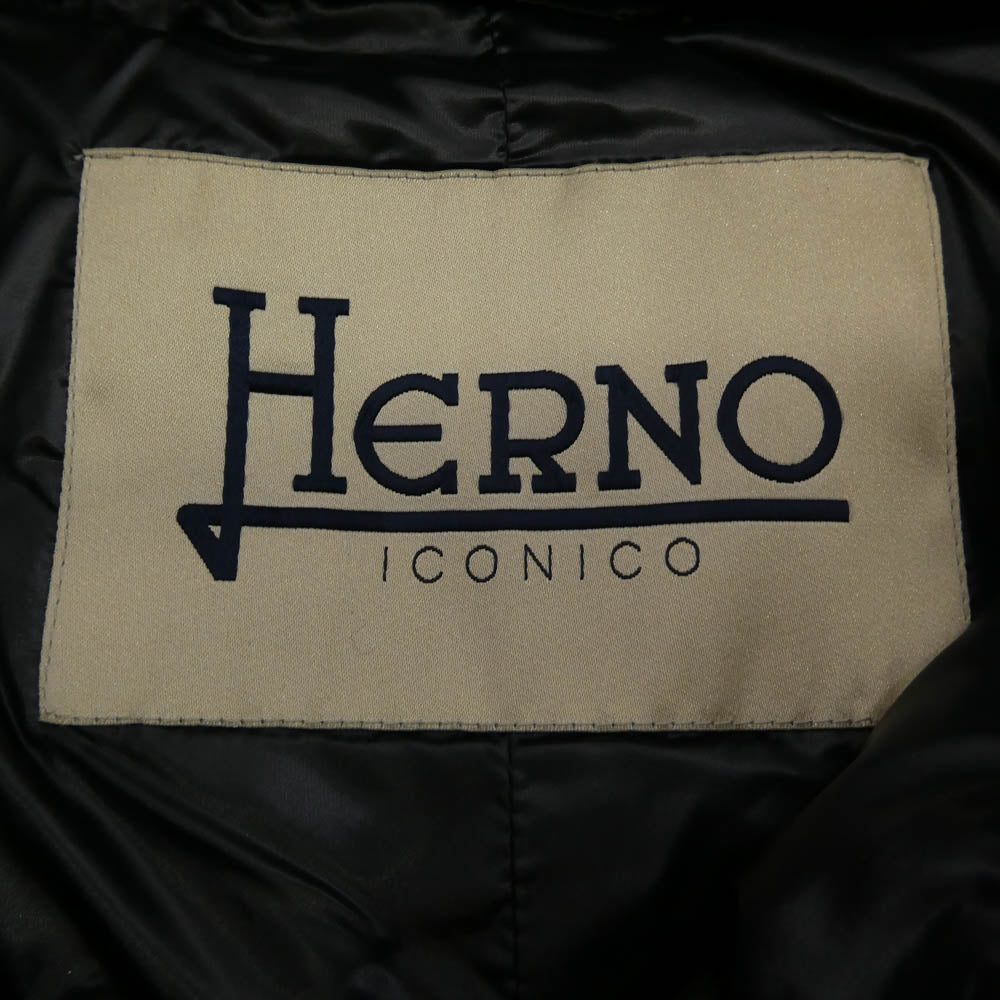 Herno ヘルノ PI0505DIC-12017-9300 AMELIA アメリア ICONICO イコニコ ダウン コート ブラック系 38【中古】