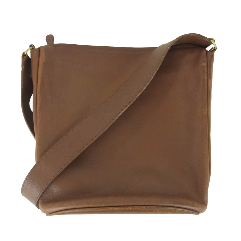 COACH コーチ 4128 OLD オールド レザー ショルダー バッグ ブラウン系