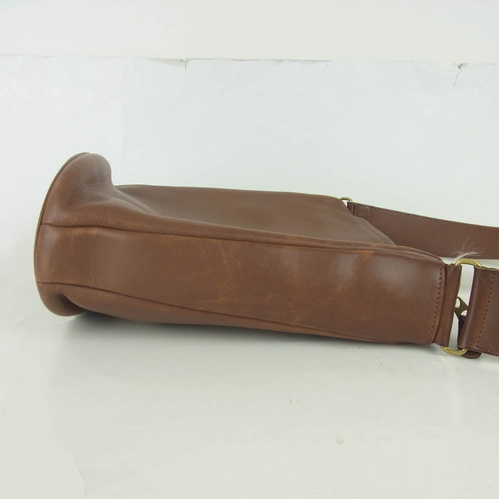 COACH コーチ 4128 OLD オールド レザー ショルダー バッグ ブラウン系【中古】