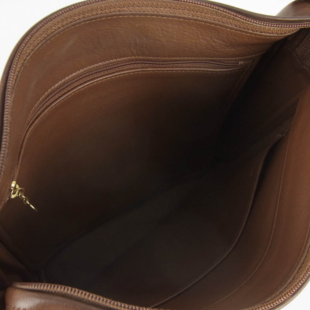 COACH コーチ 4128 OLD オールド レザー ショルダー バッグ ブラウン系【中古】