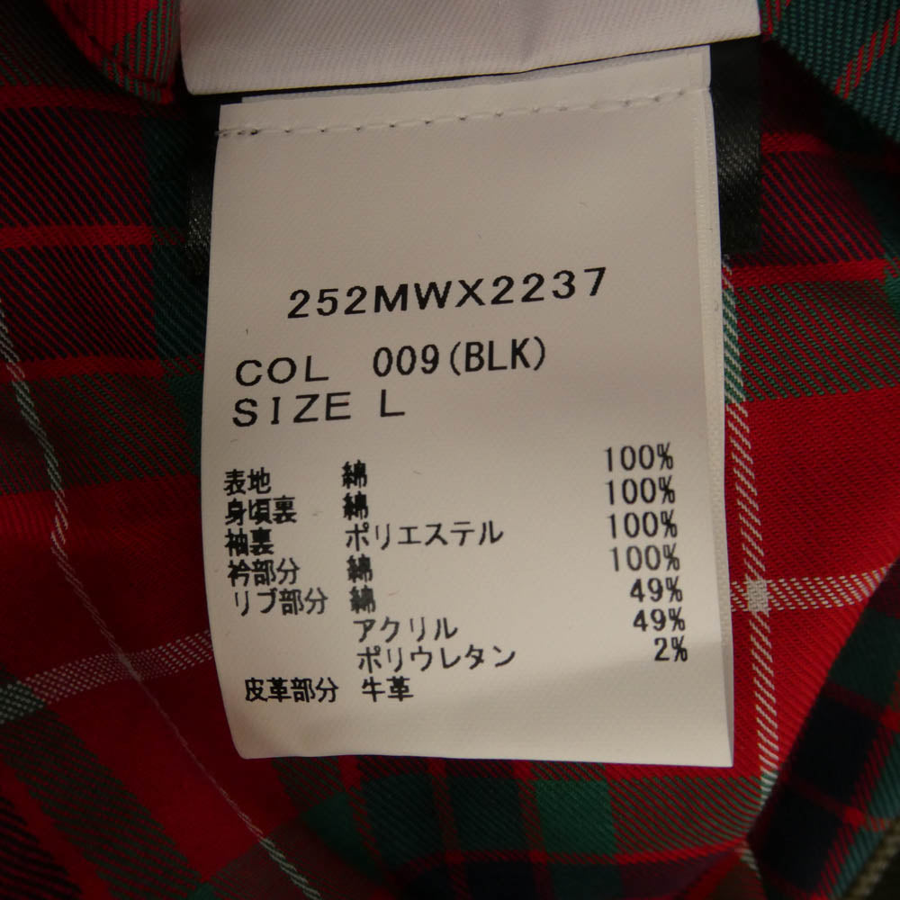 Barbour バブアー MWX2237BK11 × BARACUTA バラクータ Porton Wax Jacket ワックス オイルド ジャケット ブルゾン ブラック系 L【新古品】【未使用】【中古】