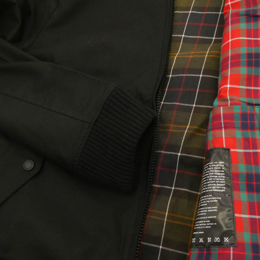 Barbour バブアー MWX2237BK11 × BARACUTA バラクータ Porton Wax Jacket ワックス オイルド ジャケット ブルゾン ブラック系 L【新古品】【未使用】【中古】