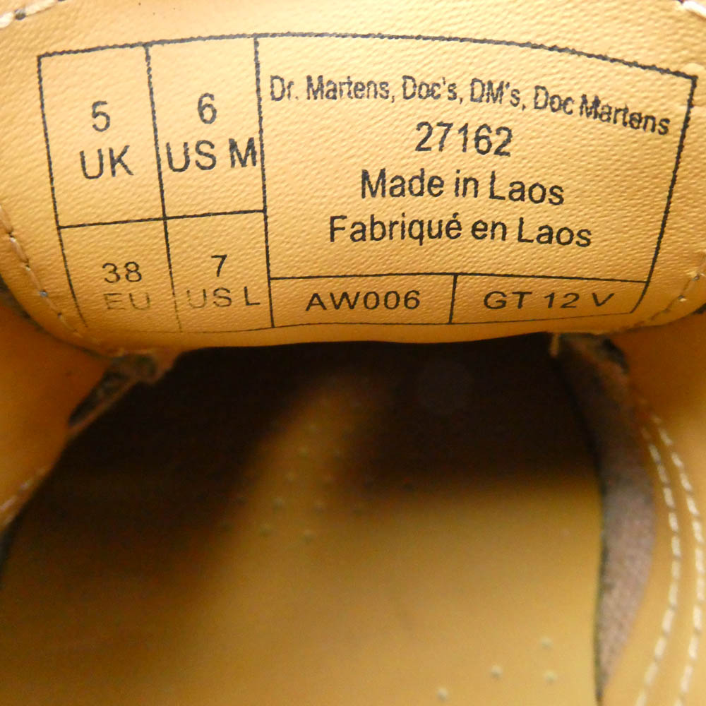 Dr.Martens ドクターマーチン 1461 27162029 3ホール レザー シューズ ダークグレー系【美品】【中古】