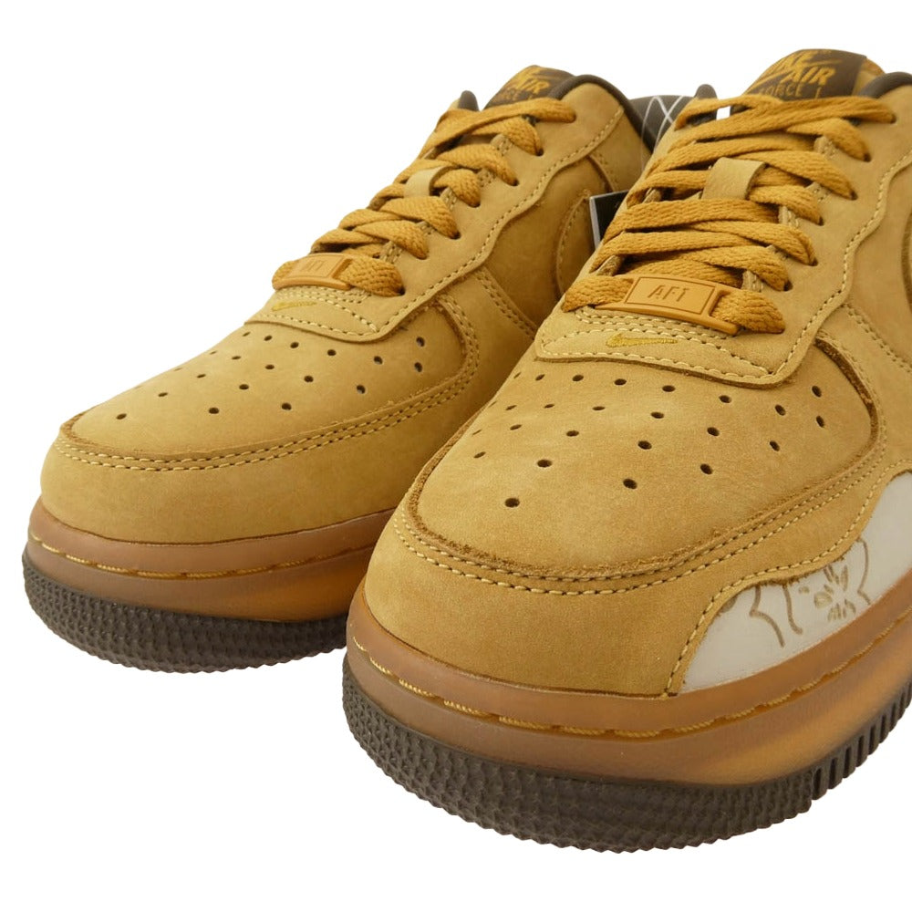 NIKE ナイキ DQ7580-700 Women's Air Force 1 Low 07 Wheat and Dark Mocha AF1 ウィメンズ エアフォース ロー スニーカー ベージュ系 24.5cm【新古品】【未使用】【中古】