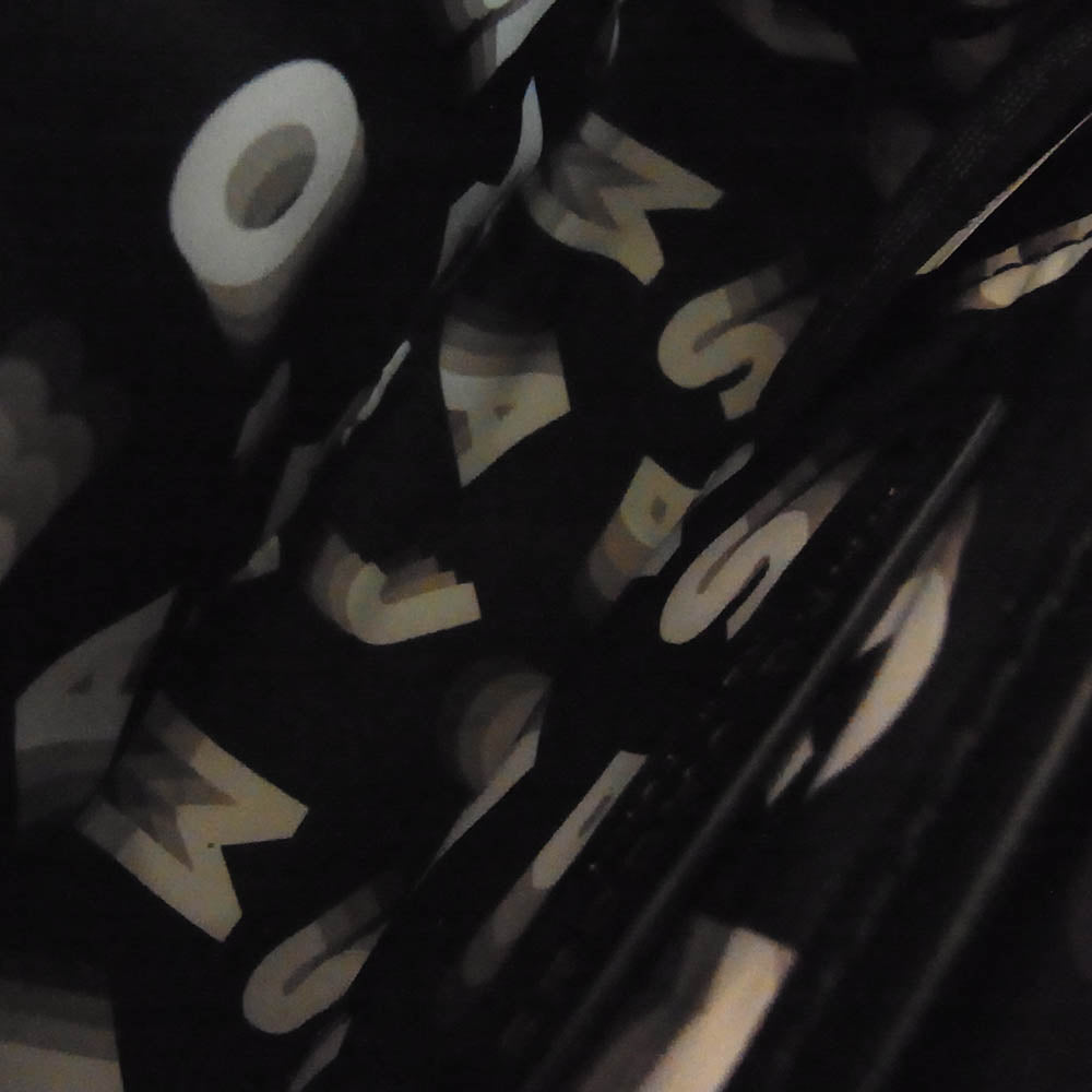 MARC JACOBS マークジェイコブス H108L01PF22 ロゴ クロコ型押し レザー クロスボディ ショルダー カメラ バッグ ブラック系【中古】