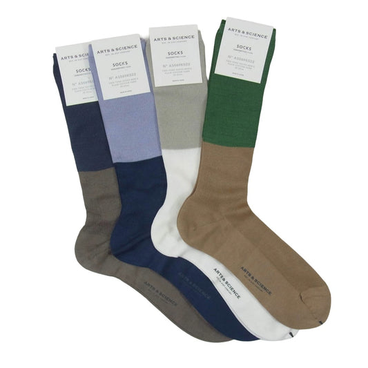 アーツ＆サイエンス ロングソックス 4足セット 靴下 25-27cm【新古品】【未使用】【中古】