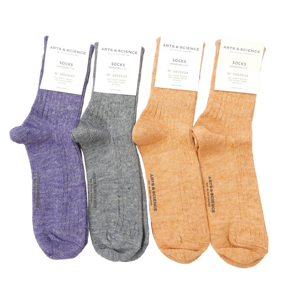 アーツ＆サイエンス ロングソックス 4足セット 靴下 マルチカラー系 23-25cm【新古品】【未使用】【中古】