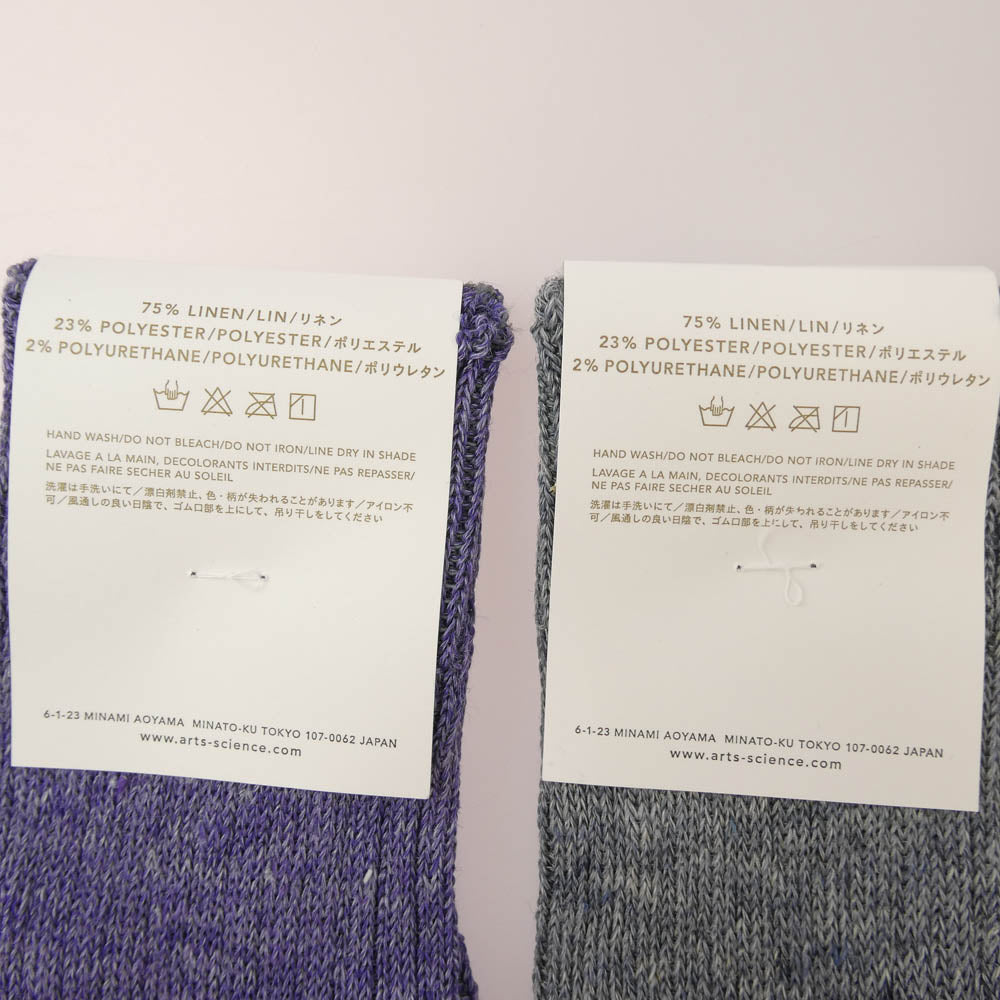 アーツ＆サイエンス ロングソックス 4足セット 靴下 マルチカラー系 23-25cm【新古品】【未使用】【中古】