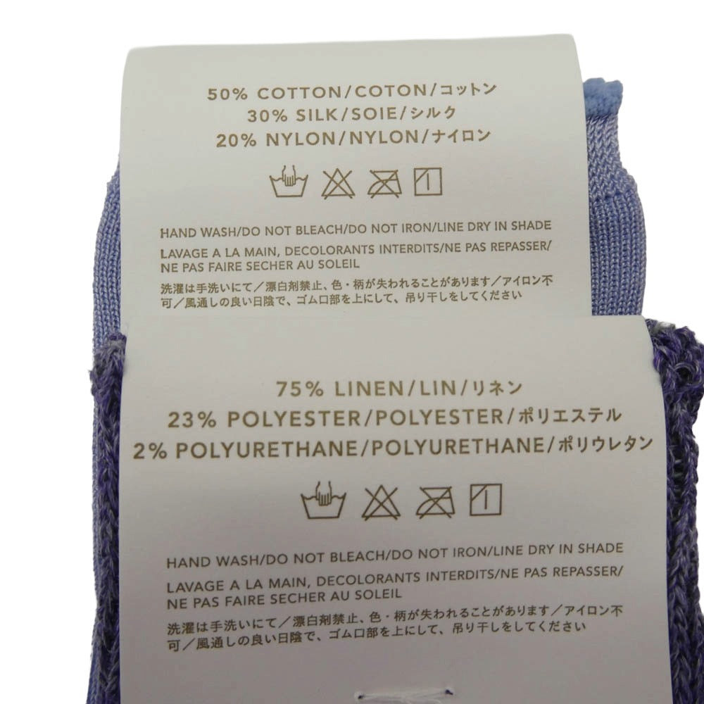 アーツ＆サイエンス ロングソックス ショートソックス 5足セット 靴下 マルチカラー系 23-25cm【新古品】【未使用】【中古】