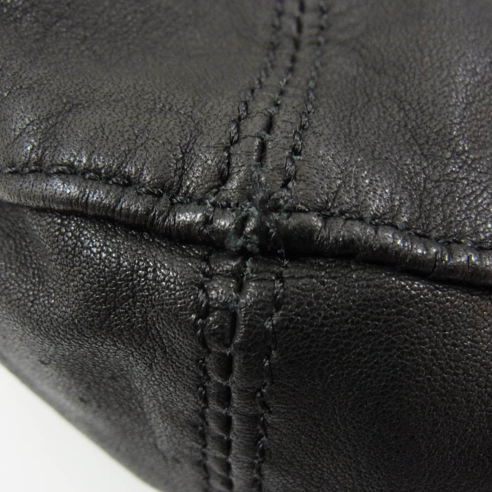 アーツ＆サイエンス 0251 AB004 Round tote L カウレザー ラウンド トートバッグ ブラック系【美品】【中古】