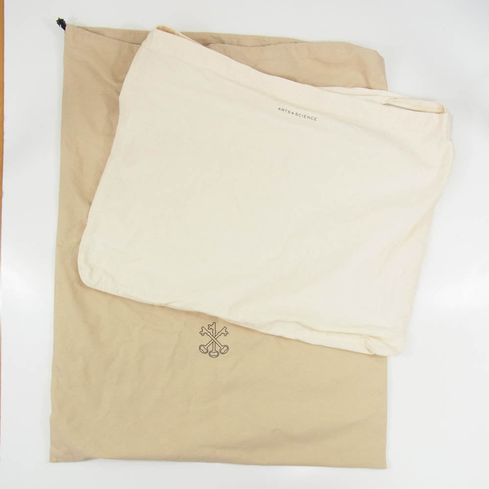 アーツ＆サイエンス 0251 AB004 Round tote L カウレザー ラウンド トートバッグ ブラック系【美品】【中古】