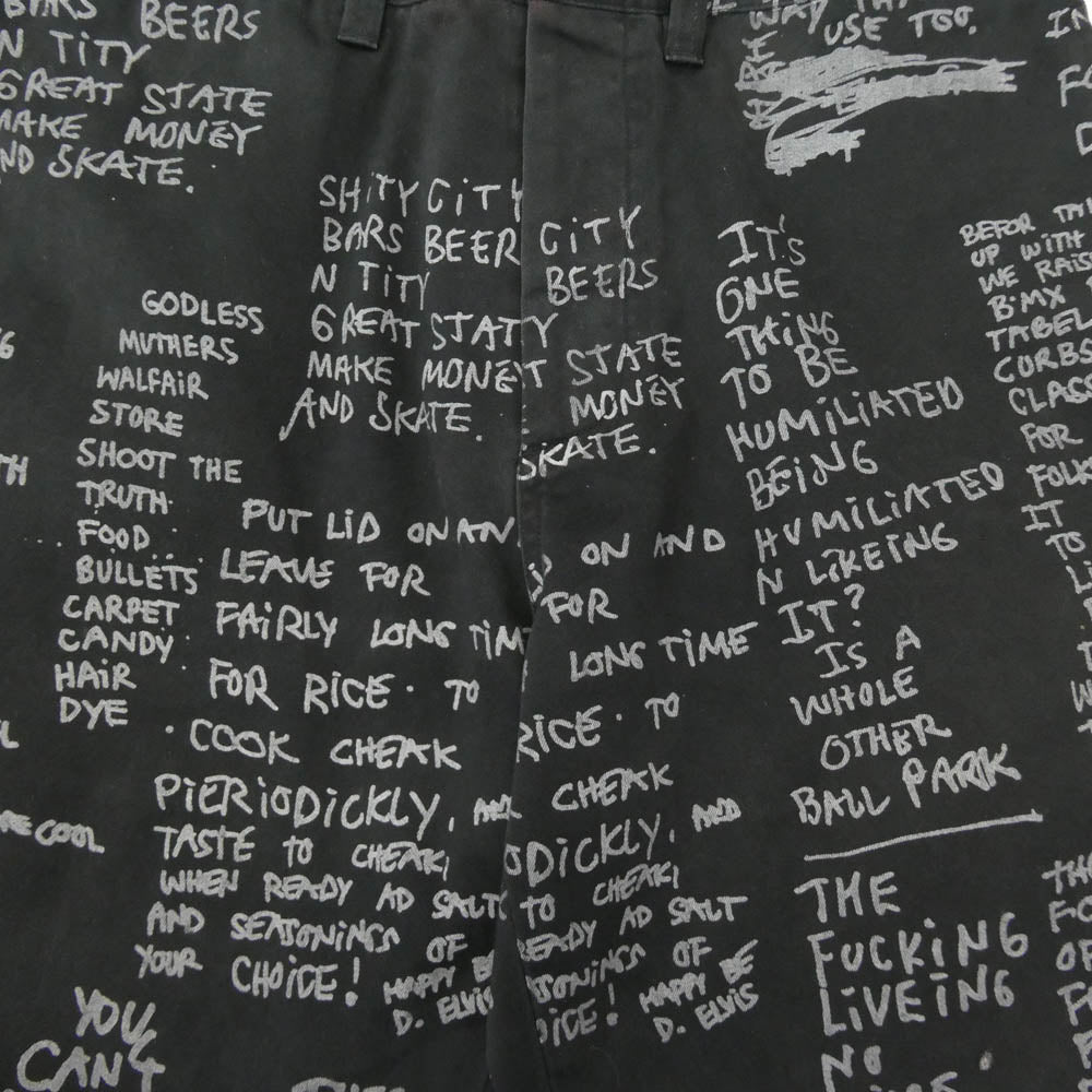 Supreme シュプリーム 23SS Gonz Poems Chino Pant マークゴンザレス ゴンズ ポエム チノ パンツ ブラック系 32 ブラック系 32【中古】