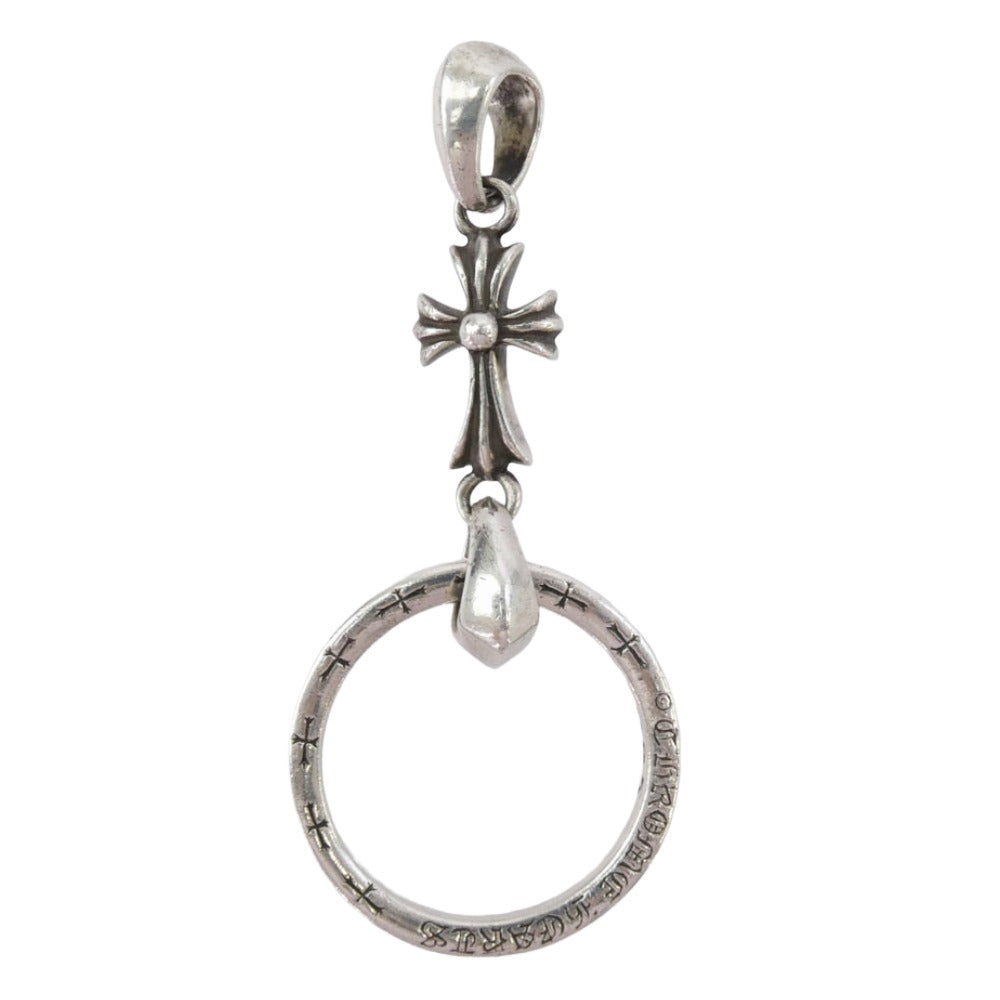 CHROME HEARTS クロムハーツ（原本無） EWLP NTFL ベイビーファット クロス チャーム アイウェアループ ペンダントトップ シルバー系【中古】