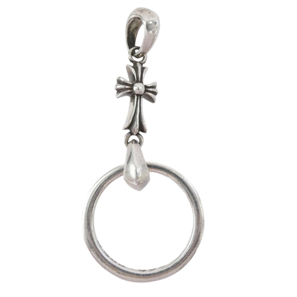 CHROME HEARTS クロムハーツ（原本無） EWLP NTFL ベイビーファット クロス チャーム アイウェアループ ペンダントトップ シルバー系【中古】