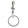 CHROME HEARTS クロムハーツ（原本無） EWLP NTFL ベイビーファット クロス チャーム アイウェアループ ペンダントトップ シルバー系【中古】