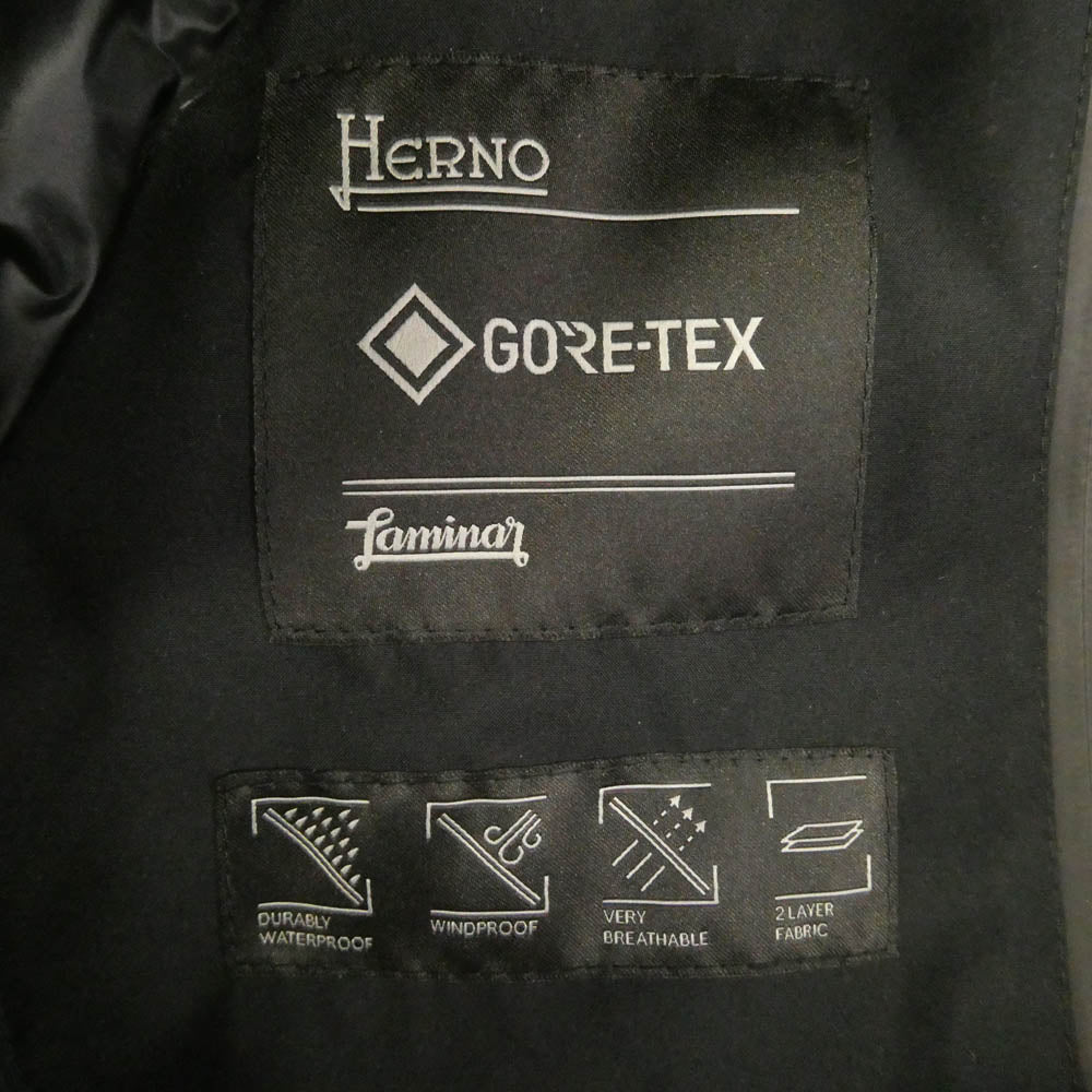 Herno ヘルノ PI00293DL-11123-9300 ラミナー ゴアテックス オーバーサイズ ダウンジャケット ブラック系 42【中古】