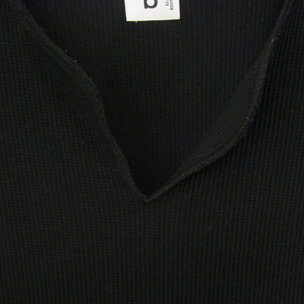 blurhms ROOTSTOCK ブラームスルーツストック 24SS BROOTS24SJF01 Classic Long sleeve Tee クラシックロングスリーブ サーマル カットソー ブラック系 4【中古】