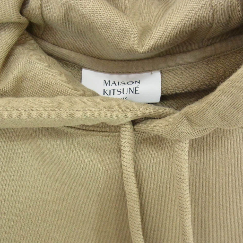 メゾンキツネ PM00707KM0340 ドレスド フォックス オーバーサイズ フーディー プルオーバー パーカー ブラウン系 L【極上美品】【中古】