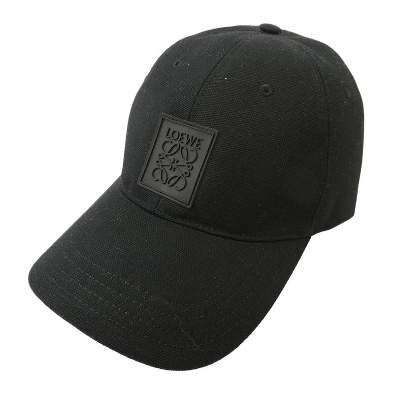 LOEWE ロエベ K820358X88 PATCH CAP アナグラム パッチ キャップ ブラック系 L【中古】