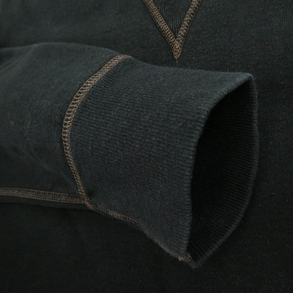 The REAL McCOY'S ザリアルマッコイズ 10 oz. LOOPWHEEL CREWNECK SWEATSHIRT ループウィール 両V スウェットシャツ ブラック系 M【中古】