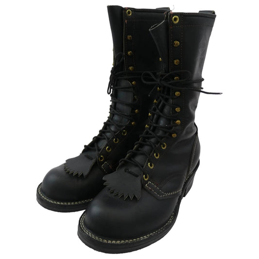 WESCO ウエスコ JOBMASTER ジョブマスター Vibram ビブラムソール ワークブーツ ブラック系 8D【美品】【中古】