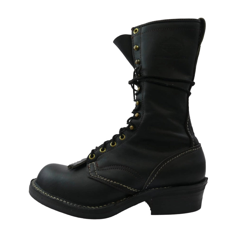 WESCO ウエスコ JOBMASTER ジョブマスター Vibram ビブラムソール ワークブーツ ブラック系 8D【美品】【中古】