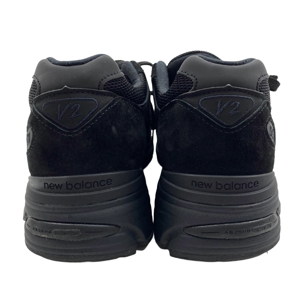 NEW BALANCE ニューバランス U991KK2 フェイクバスターズ鑑定済 英国製 991V2 Triple Black トリプルブラック ローカットスニーカー ブラック系 8.5【中古】