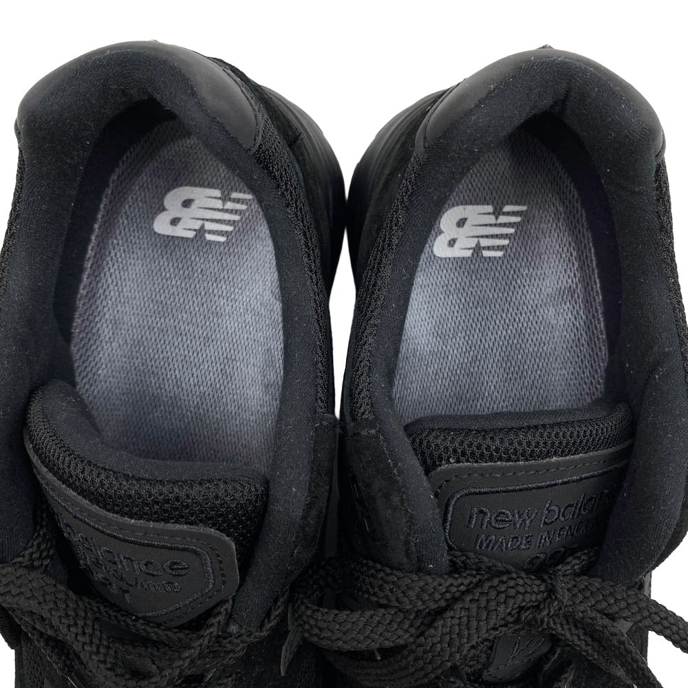 NEW BALANCE ニューバランス U991KK2 フェイクバスターズ鑑定済 英国製 991V2 Triple Black トリプルブラック ローカットスニーカー ブラック系 8.5【中古】