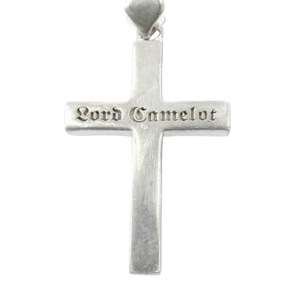 LordCamelot ロードキャメロット × 松岡充 ストーン付き クロス ペンダントトップ シルバー系【中古】