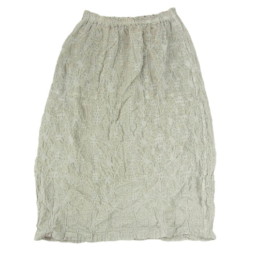 ISSEY MIYAKE イッセイミヤケ 23AW MI34FG763 me ミー カリフラワーフロッキー加工 スカート グレー系 サイズ表記無【中古】