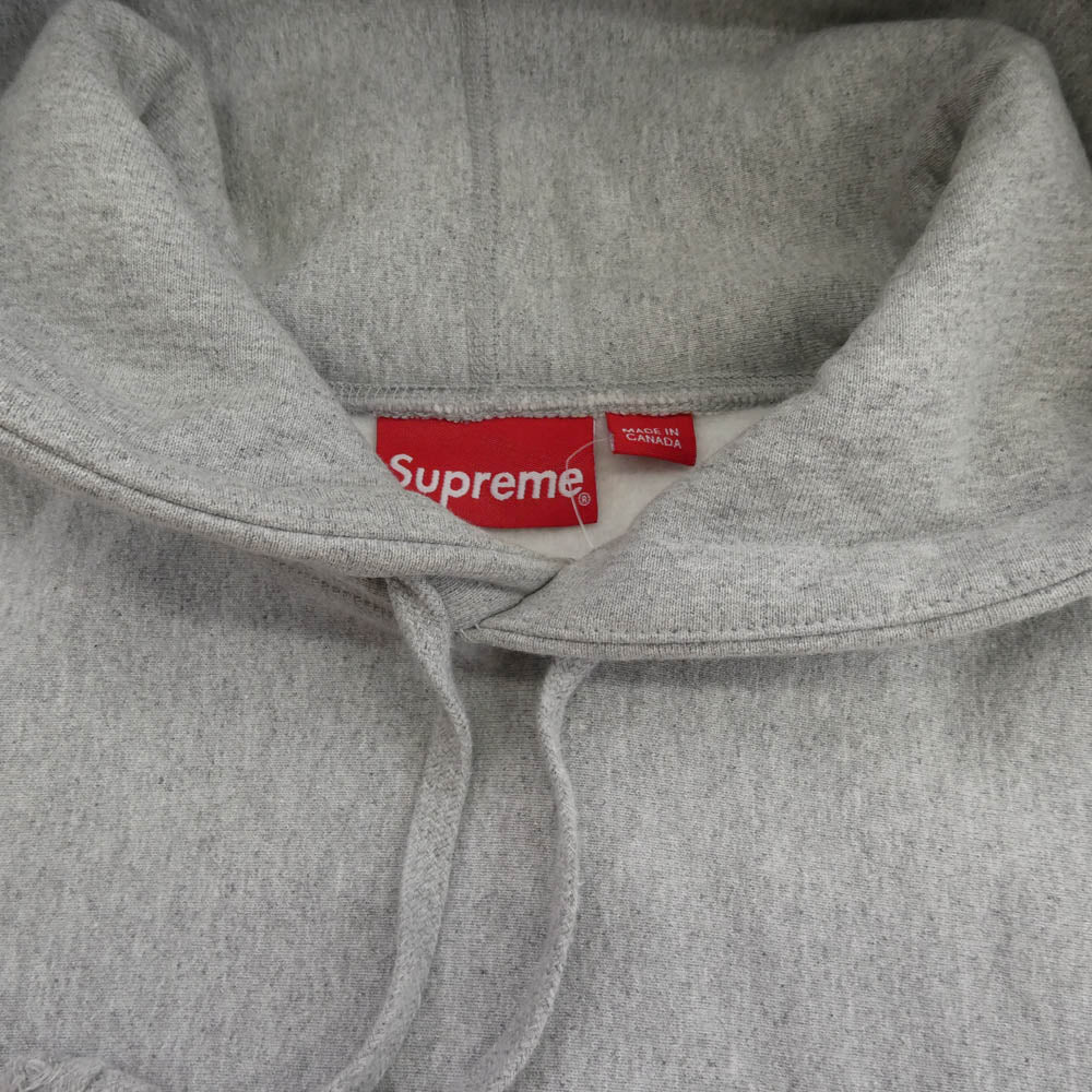 Supreme シュプリーム 16AW BOX LOGO HOODED SWEATSHIRT ボックスロゴ フーデッド スウェットシャツ プルオーバー パーカー グレー系 M【中古】