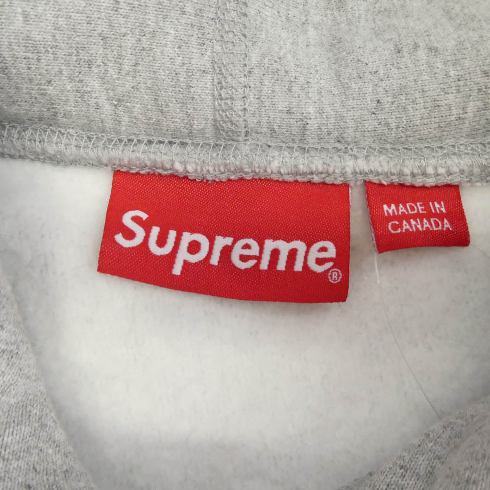Supreme シュプリーム 16AW BOX LOGO HOODED SWEATSHIRT ボックスロゴ フーデッド スウェットシャツ プルオーバー パーカー グレー系 M【中古】