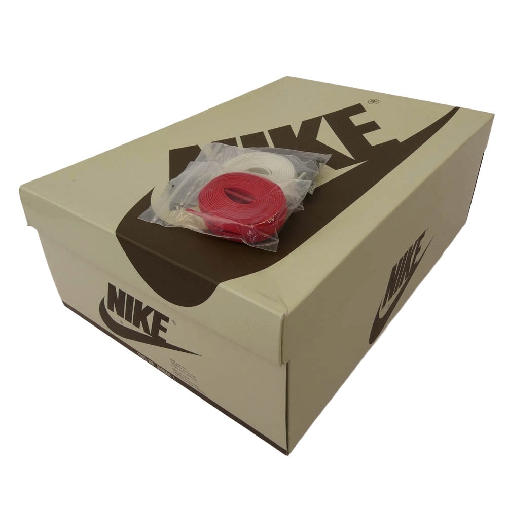 NIKE ナイキ DM7866-162 【フェイクバスターズ鑑定済】Travis Scott トラヴィススコット Air Jordan 1 Low OG SP Reverse Mocha Sail and Ridgerock エアジョーダン ローカット リバースモカ セイル リッジロック スニーカー チャコール系 27cm【極上美品】【中古】