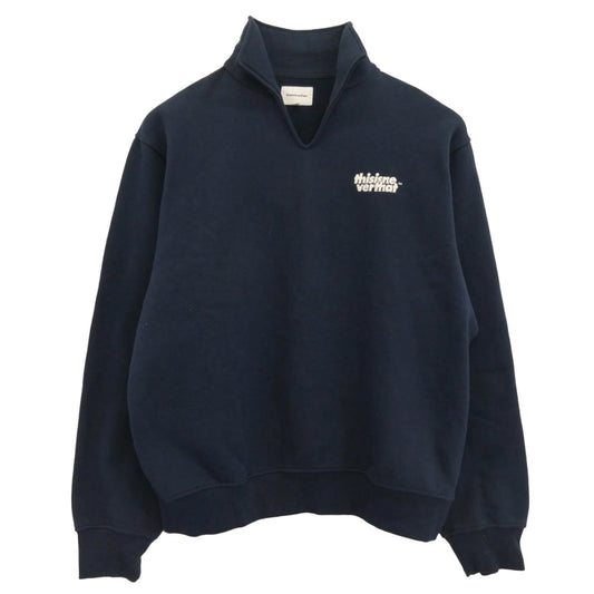 ディスイズネバーザット ロゴ スウェット トレーナー ネイビー系 L【中古】