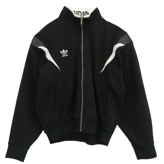 adidas アディダス 90s デサントタグ ジャージ トラックジャケット ブラック系 98-6 JASPO/O【中古】