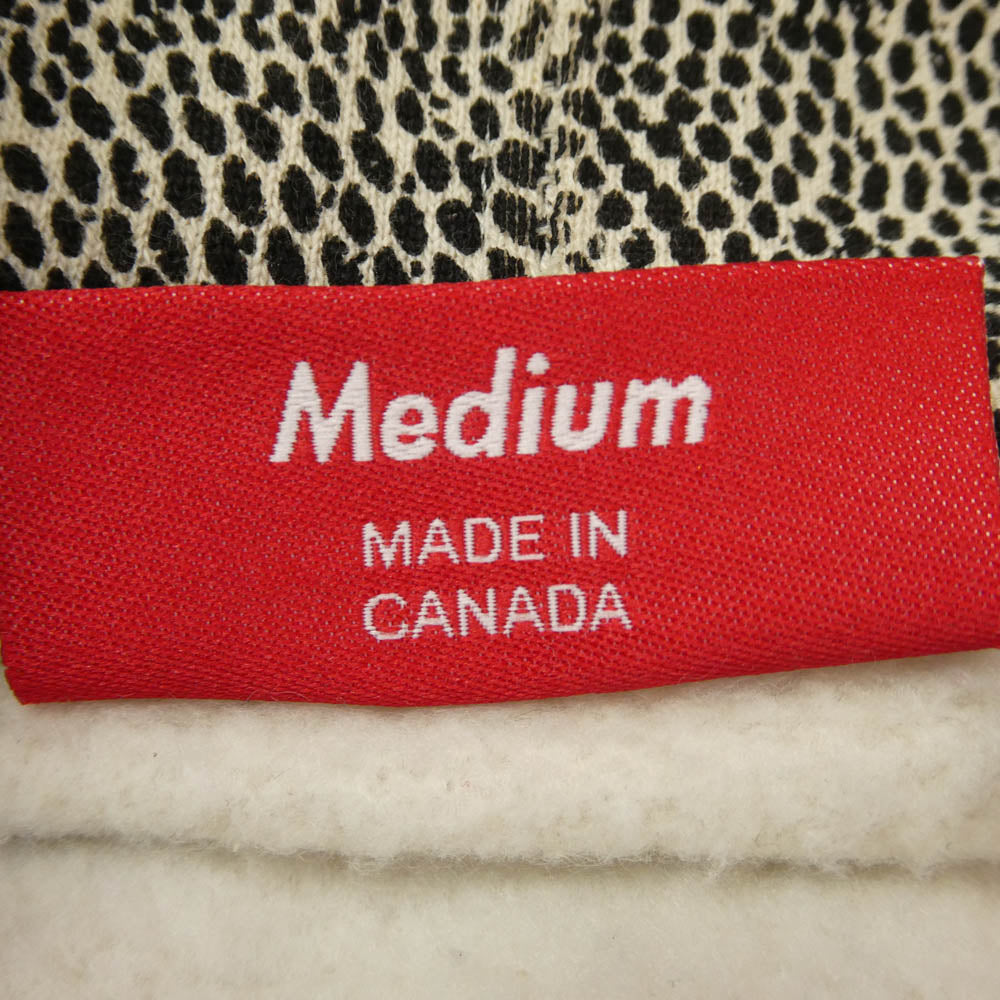 Supreme シュプリーム 25SS Small Box Hooded Sweatshirt Snakeskin スモールボックスロゴ フーデッド スウェットシャツフーディ パーカー ブラック系 ホワイト系 M【中古】