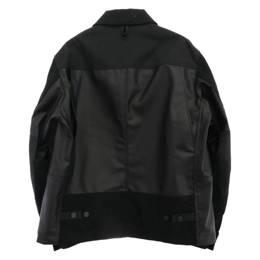 JUNYA WATANABE COMME des GARCONS MAN ジュンヤワタナベコムデギャルソンマン 24SS WM-J904 eYe アイ × Carhartt カーハート エステルオックス フェイクレザー 綿ダック ジャケット ブラック系 S【中古】