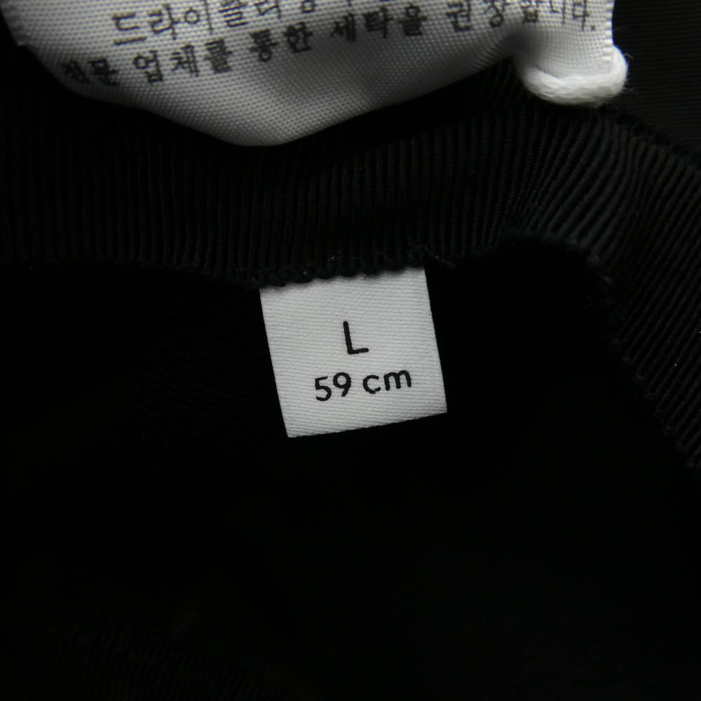 GUCCI グッチ 813534 イタリア製 シェリーラインタブ ナイロン バケットハット 帽子 ブラック系 L 59cm【極上美品】【中古】
